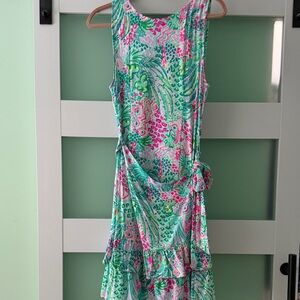 Lilly Pulitzer Ashbourne Dress in Pink and Green